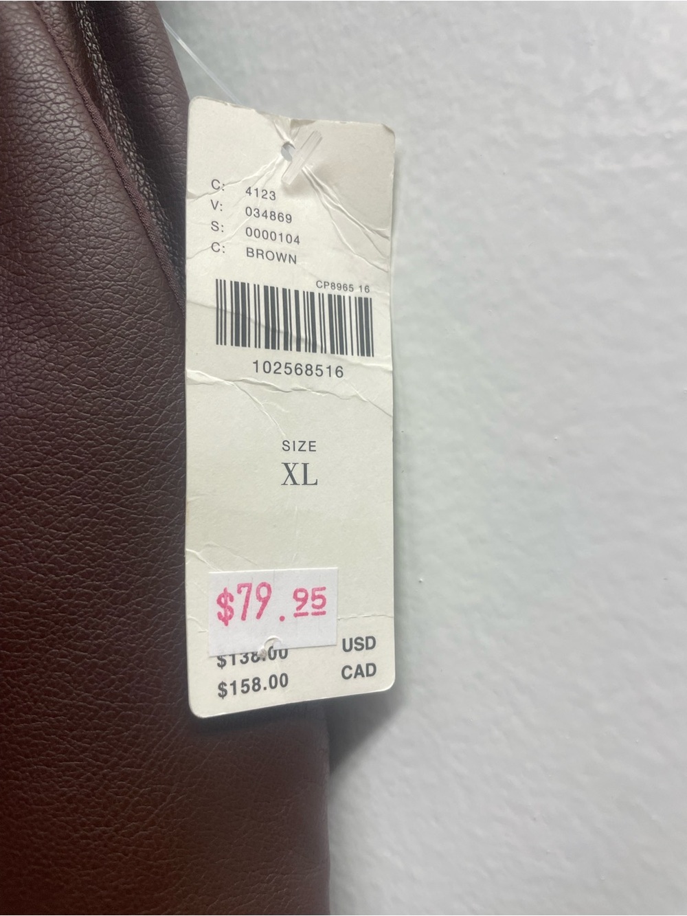 Maeve Wide Leg Faux Leather Pants in Chocolate Brown - Picture 5 of 10